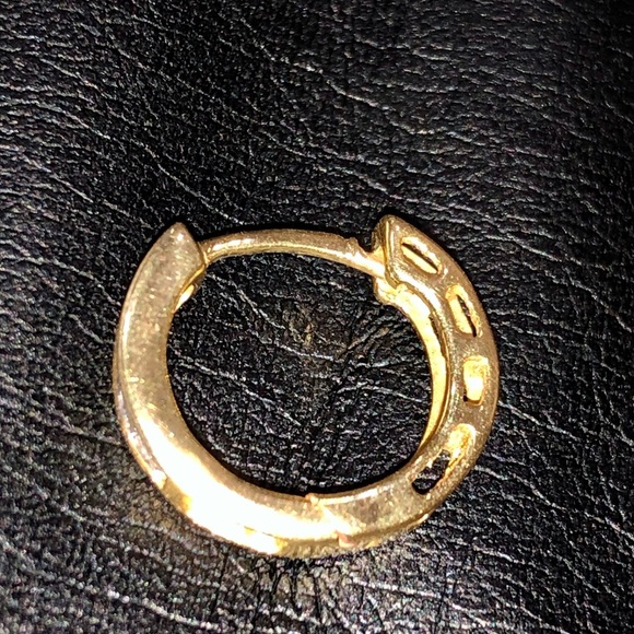 REAL DIAMOND Baguette Hoops NOT CZ NOT FAKE SALE! - Picture 5 of 8